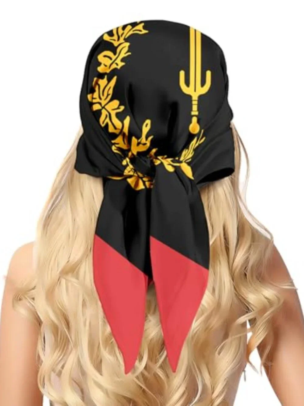 Women's Silk Scarf Large Square Satin Head Scarf Neck Wrap